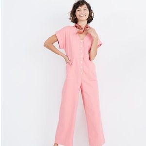 MADEWELL Button-Front Day Jumpsuit NEW, sz 6